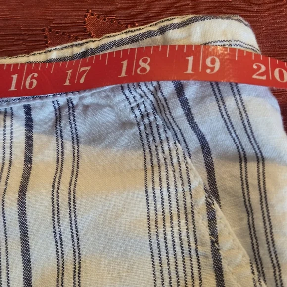 Victoria Secret Iconic Striped Lounge Pants Gray White Wide Leg Drawstring Sz14 - Picture 11 of 13
